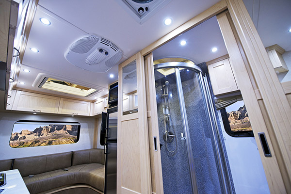 Motorhome Interior seen while performing RV inspection services 